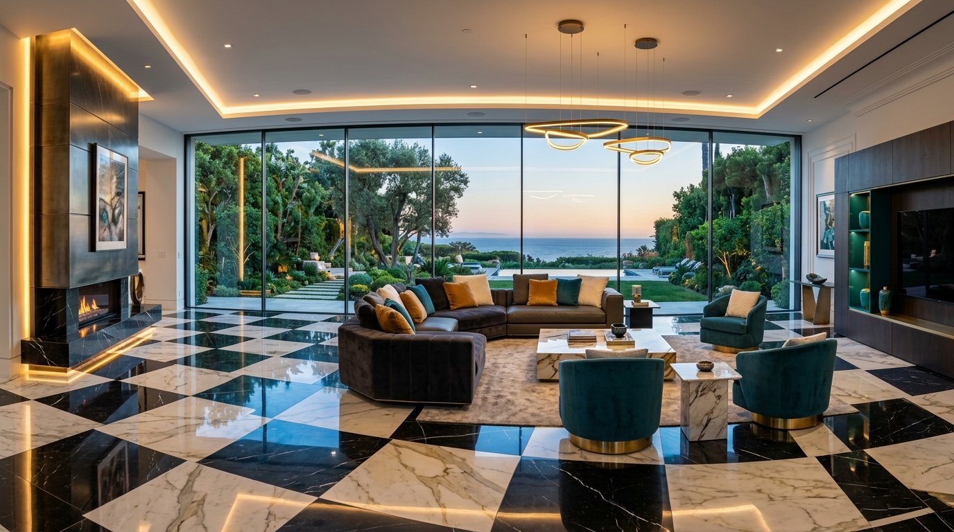 Monolithic Marble Slabs Living Estate