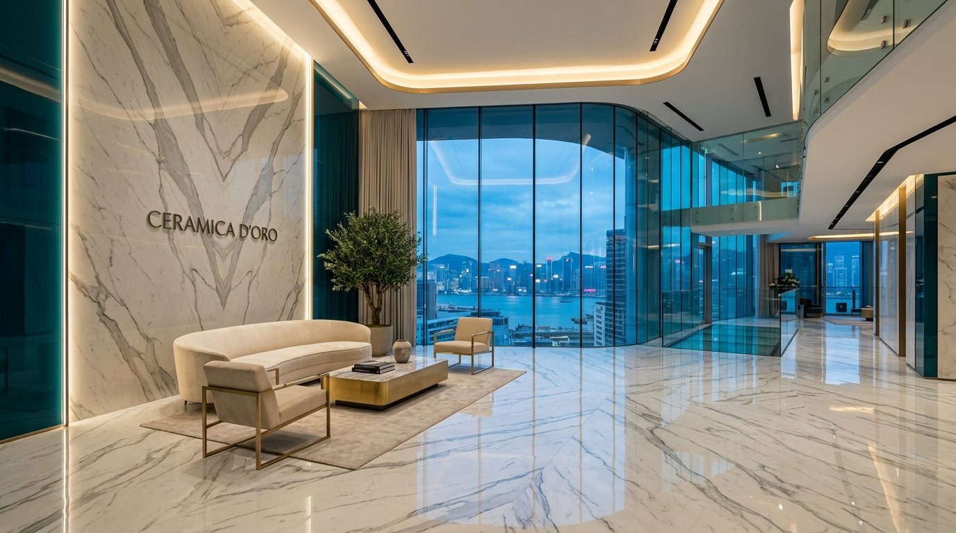Statuario Marble Porcelain Slab